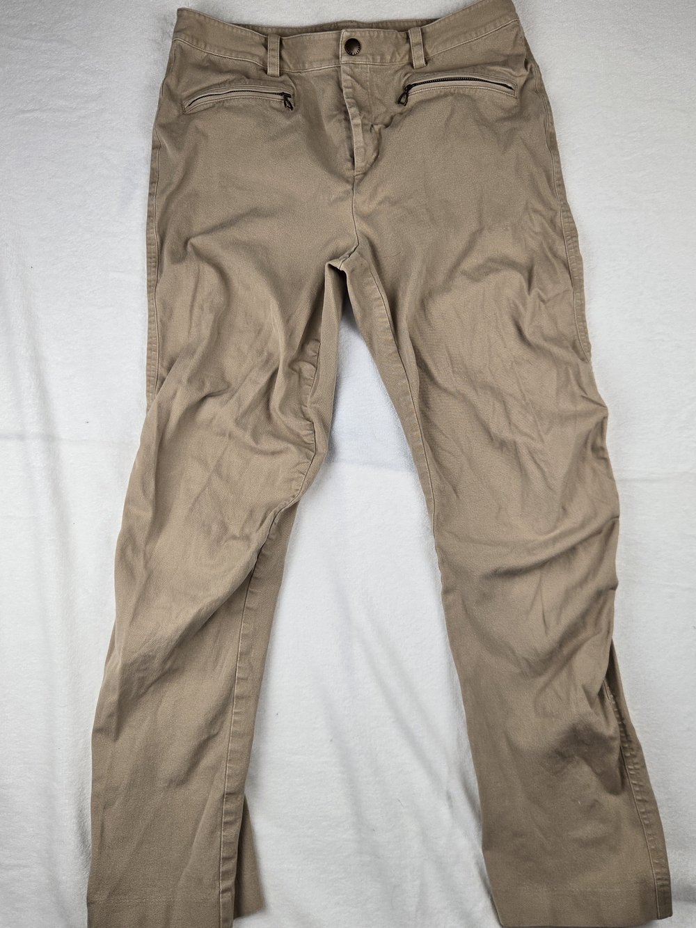 Lauren Ralph Lauren Size 10 Stretch Zip Front Pockets Khaki Tan Pants